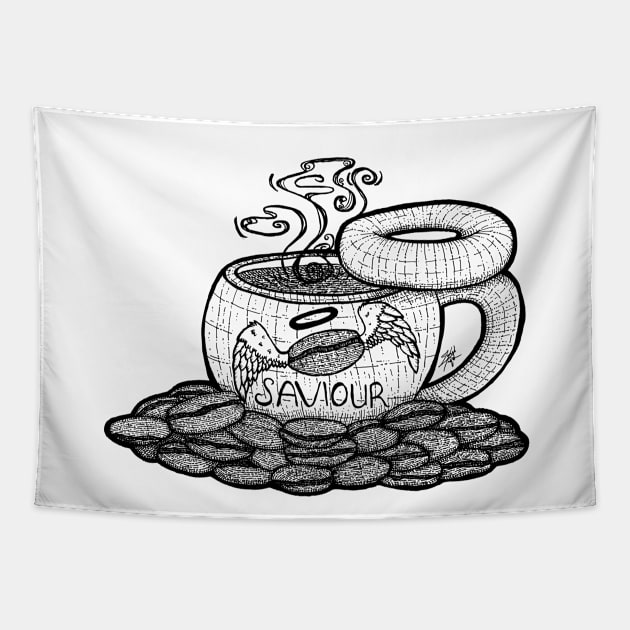 Faith in Coffee Tapestry by zarya_kiqo