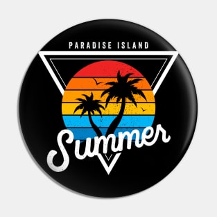 Paradise Island Beach Summer Pin