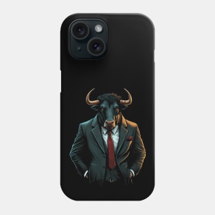 Suited for Success the Business Bull Phone Case