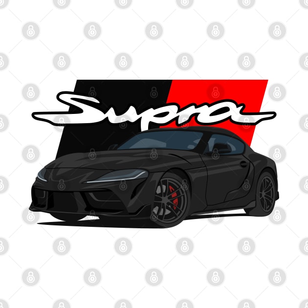 Car Supra 5th Generation GR A90 black by creative.z