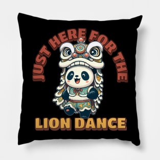 Panda Celebrates Year of the Dragon 2024 Pillow