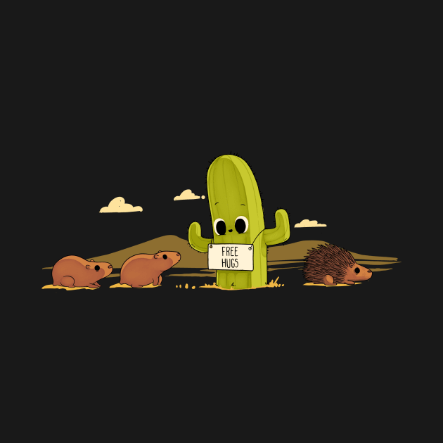 Cactus Hugs by Naolito