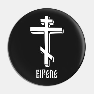 Eastern Orthodox Cross Peace Eirene Pocket Pin