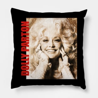 TEXTURE ART- Dolly Parton - Retro Aesthetic Fan Art Pillow