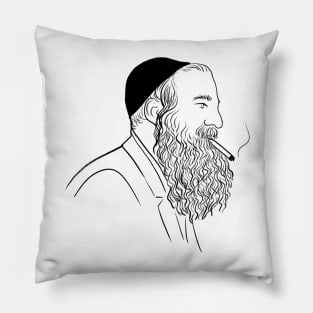 Orthodox jew smoking Pillow
