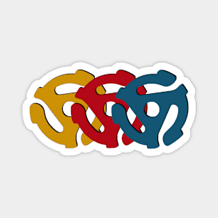 45 Record Spacers in Primary Colors Magnet