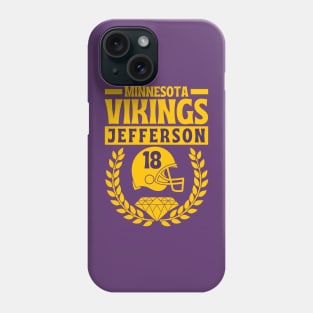 Minnesota Vikings Jefferson 18 Helmet American Football Phone Case