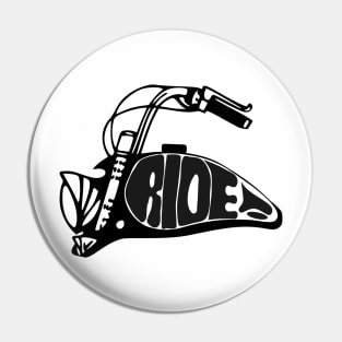 Motorcycle Chrome Tank Bike Rider Pin