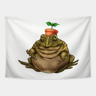 Plant Frog Tapestry