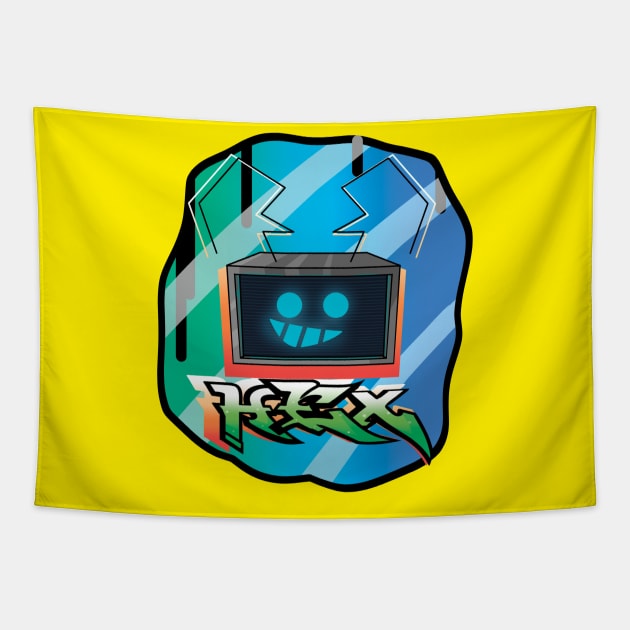 fnf hex head graffiti Tapestry by Renovich