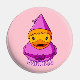 Princess Rubber Duck Pin