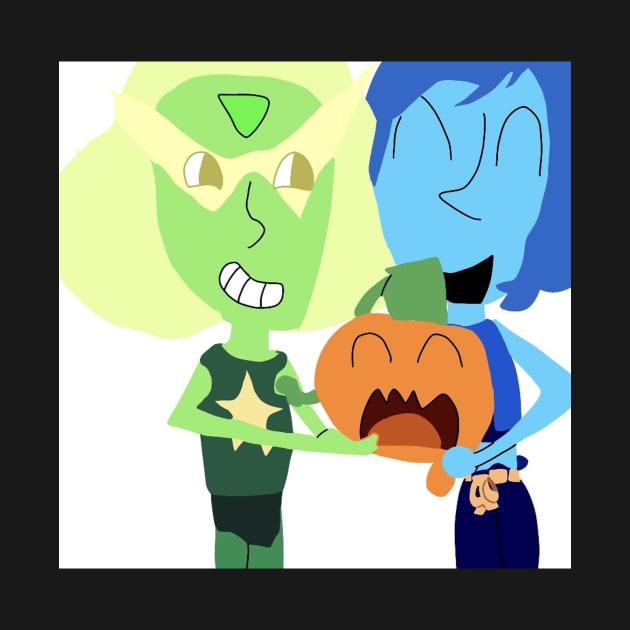 Peridot, Lapis, and Pumpkin. by Little Potato Art. 