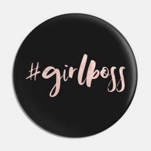 Girlboss Rose Gold Pin