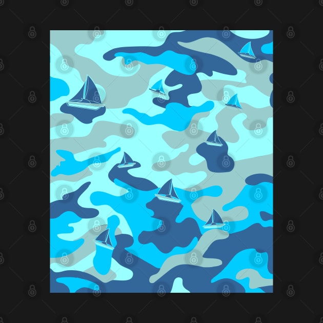 Sailing Camo Tiffany by GR8DZINE