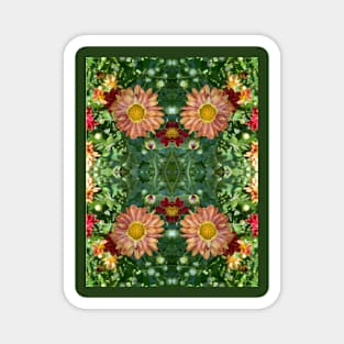 Fall Flower Pattern Magnet