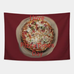 Pizza Times Day Tapestry