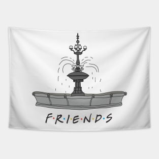 Friends Fountain Tapestry