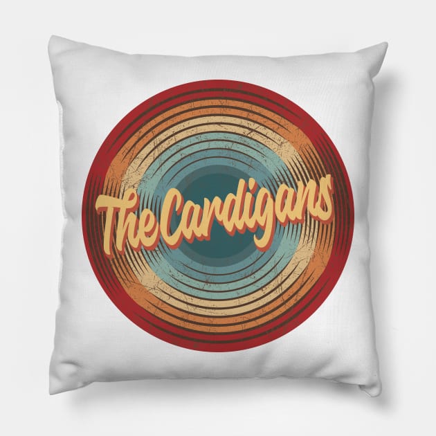 The Cardigans Vintage Ornament Pillow by musiconspiracy