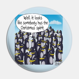 Christmas Spirit Penguin Pin