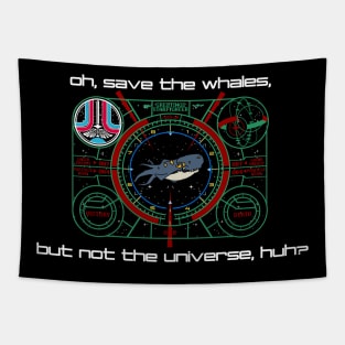 Greetings Starfighter! Save the Whales! Tapestry