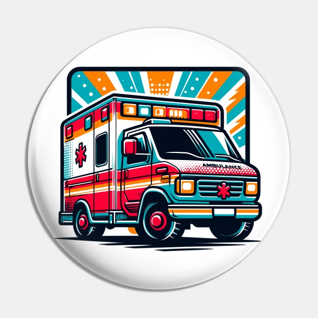 Ambulance Pin by Vehicles-Art