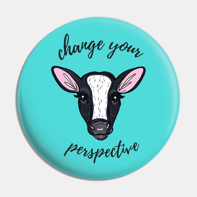 Change Your Perspective White Blaze Pin by IllustratedActivist