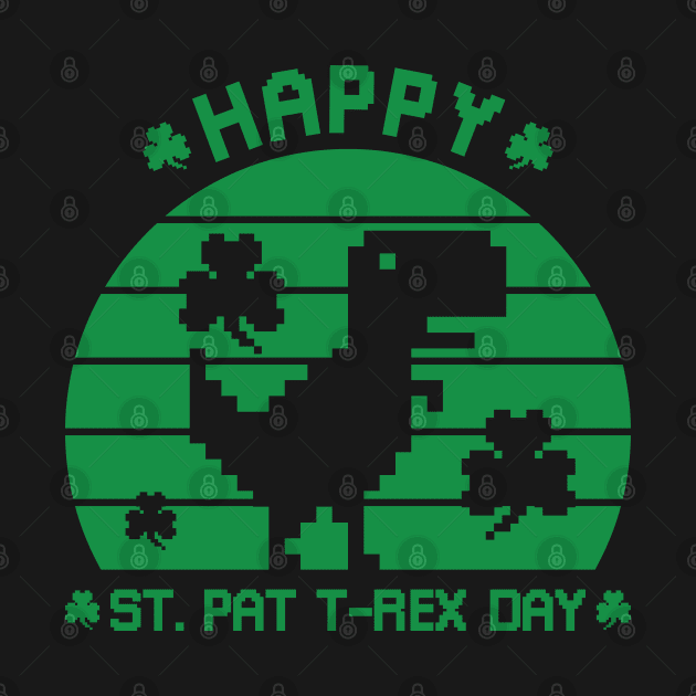 Happy St Patrex Day - St. Patrick's Day Dino by yoveon