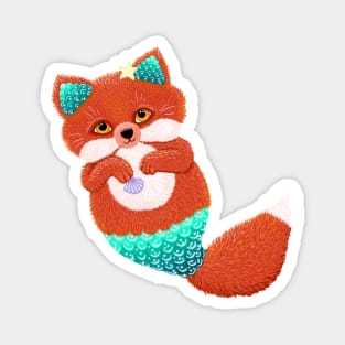 Baby Merfox Magnet