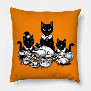 Thanksgiving Kitties Pillow