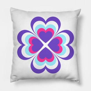 Multi clover heart Pillow