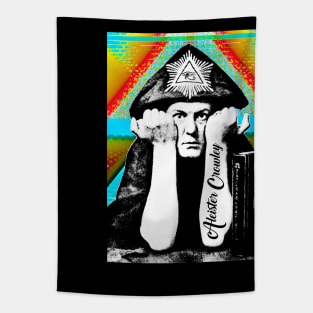 Aleister Crowley Psychedelic Art Print Design Tapestry