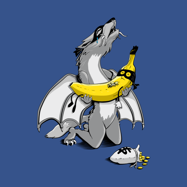 Dragonwolf & the Banana Bandit by bortwein