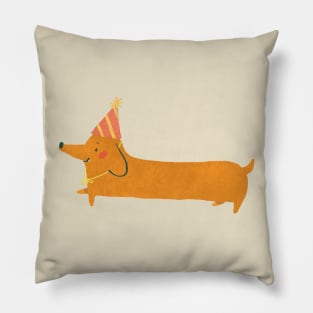 Party Animal - Dachshund Wiener Dog Pillow