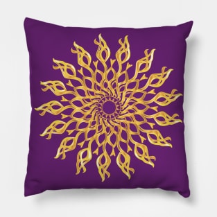 Gold ornament Pillow