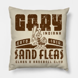 Gary Indiana Sand Fleas Baseball Pillow