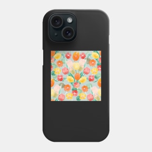 Tulips and Nasturtiums Phone Case