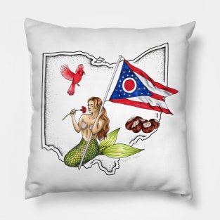 Ohio Mermaid Pillow