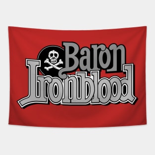 Baron Ironblood grey logo Tapestry