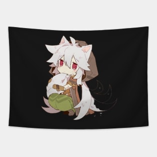 genshin impact cat Tapestry