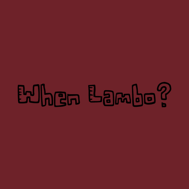 When lambo? Comic by Yokai.design