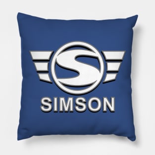 Simson Logo 3D Spezial (white) Pillow