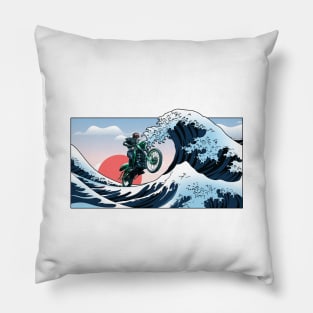 Kanagawa Series Masked Rider Black Pillow