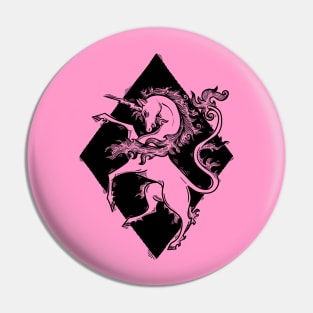 unicorn heraldry Pin