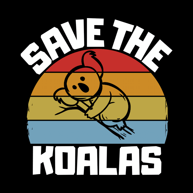 Save the Koalas Vintage Retro by wapix