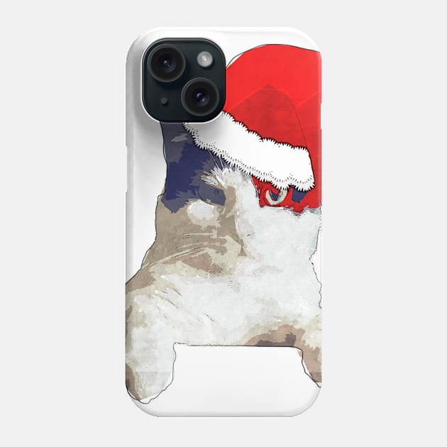 Cat x-mas Phone Case by Suva