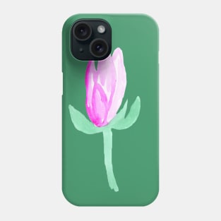 flower, floral, spring, bud, horticulture, plant, watercolor, hand drawn, art, painting Phone Case