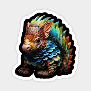 Armadillo Rainbow Magnet