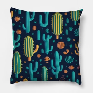 Cute Cactus / cartoon pattern Pillow