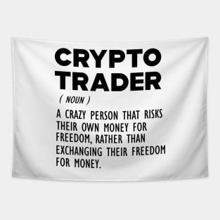 Crypto Trader Funny Definition Tapestry