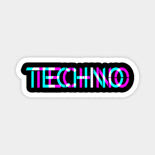 Techno 3 D look Magnet